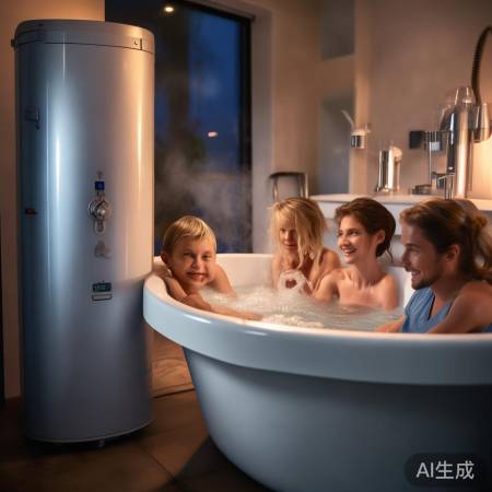 燃气热水器，即开即热，恒温舒适