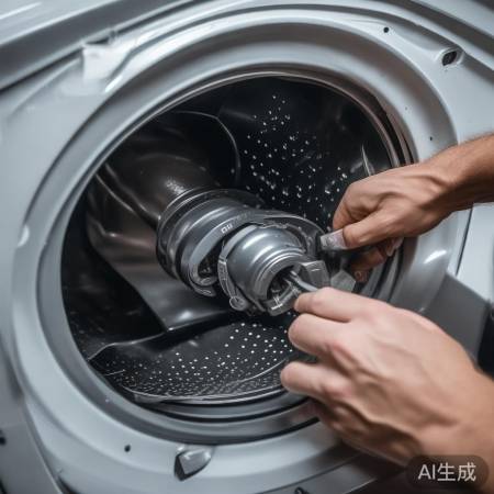 洗衣机波轮转动困难，离合器可能