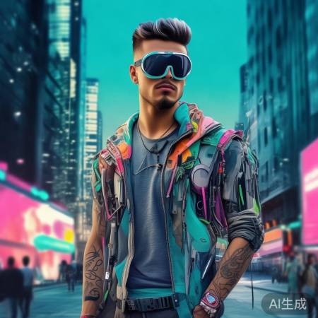 潮男穿搭,时尚科技风