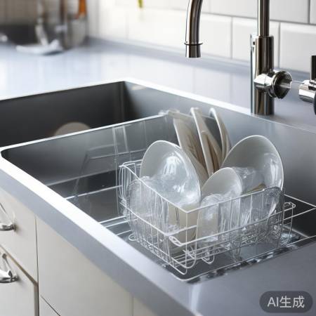 洗碗池旁消毒柜，防菌便捷