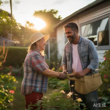 邻里互助，情谊深厚