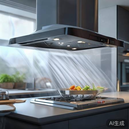 先科XK882油烟机，吸力强，