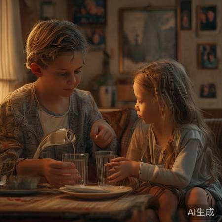 童年孝顺温馨瞬间