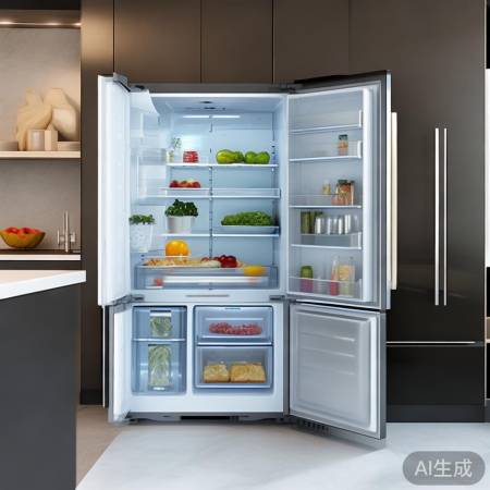 冰箱设计人性化，储物空间多