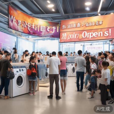 鼎城洗衣机展销会开幕