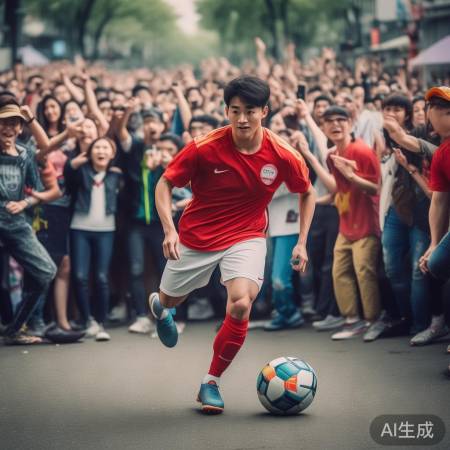刘翔宇成足球新星，人气爆棚