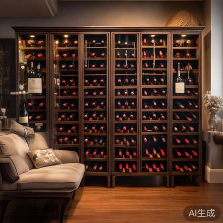 酒柜摆放技巧，优雅品酒角落