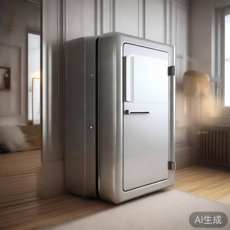 长方体保险柜，简洁实用
