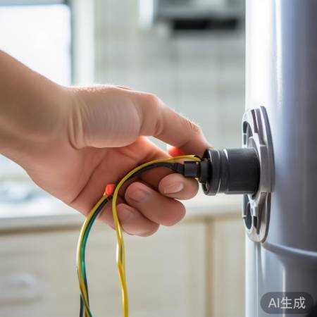 检查热水器电源线，及时更换破损