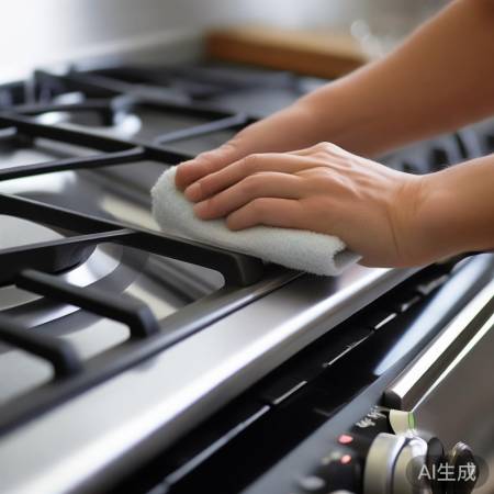 “燃气灶旋钮定期清洁”