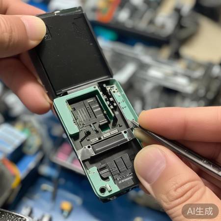 检查遥控器电池仓接触