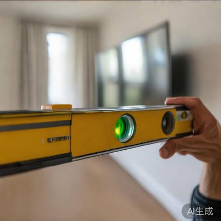 测量电视挂架位置