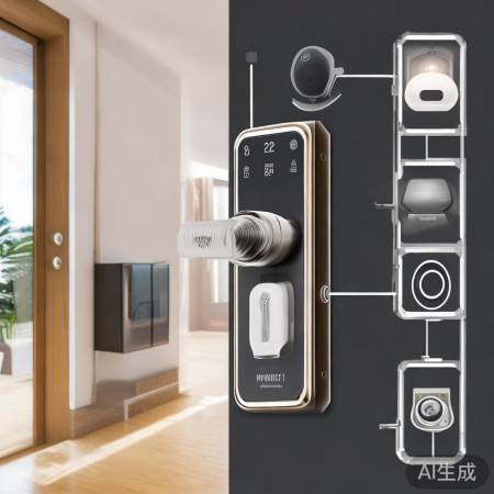 指纹锁连智能家居，生活更便捷。