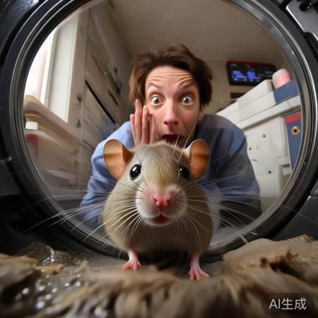 洗衣机里惊现活老鼠