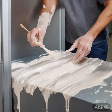 电冰箱中涂增光亮