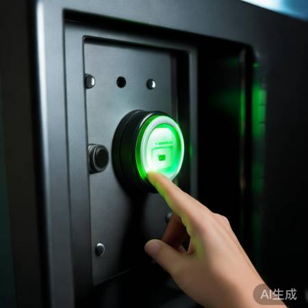按确认键,门开保险柜