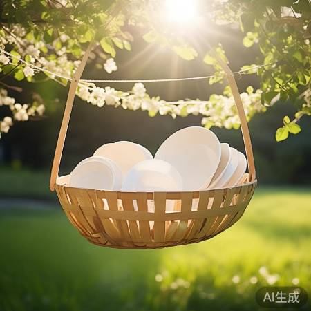晾干碗篮，卫生完成