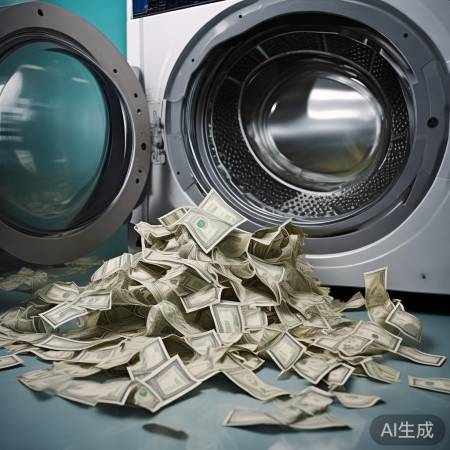 洗衣机甩干桶碎人民币