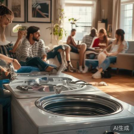 双桶洗衣机，家务小能手